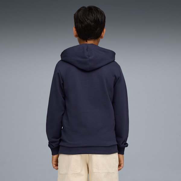 teamGOAL Football Casuals Hoody Youth, PUMA Navy-PUMA White, extralarge