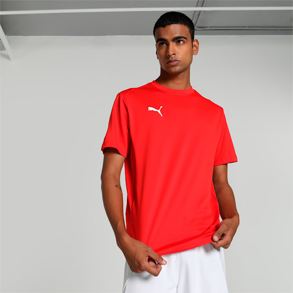 teamGOAL Men's Football Jersey, PUMA Red-PUMA White-Fast Red, extralarge-IND