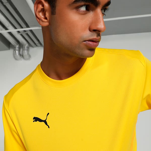 teamGOAL Men's Football Jersey, Faster Yellow-PUMA Black-Sport Yellow, extralarge-IND