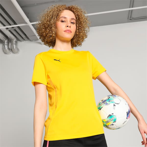 teamGOAL Women's Football Jersey, Faster Yellow-PUMA Black-Sport Yellow, extralarge-IND