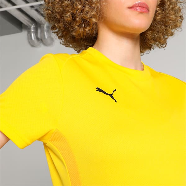 teamGOAL Women's Football Jersey, Faster Yellow-PUMA Black-Sport Yellow, extralarge-IND