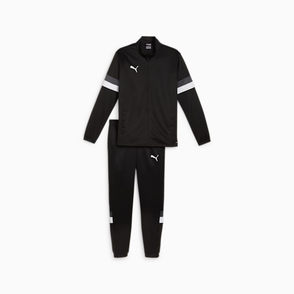 teamRISE Men's Football Tracksuit, PUMA Black-PUMA Black, extralarge-IND