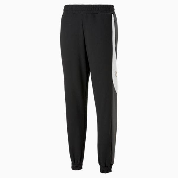 メンズ サッカー キング トップス スウェット パンツ, PUMA Black-Shadow Gray-PUMA White