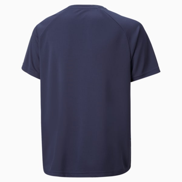 キッズ サッカー TEAMLIGA グラフィック ユニフォーム 120-160cm, PUMA Navy-PUMA White
