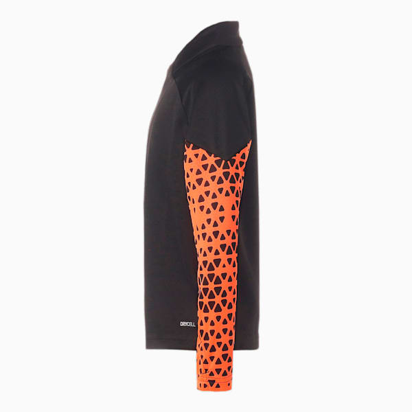 キッズ サッカー INDIVIDUALCUP トレーニング 1/4 ジップ スウェット 120-160cm, PUMA Black-Ultra Orange, extralarge-JPN