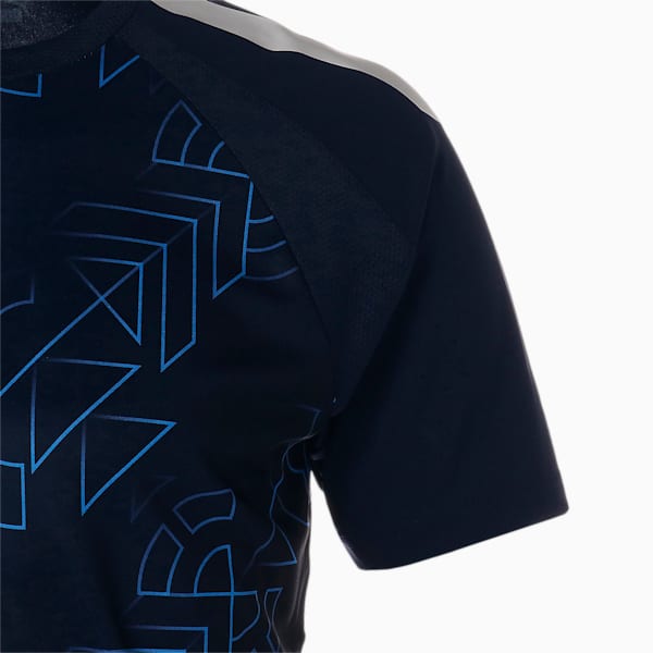 メンズ サッカー TEAMLIGA グラフィック 半袖 シャツ, PUMA Navy-PUMA White