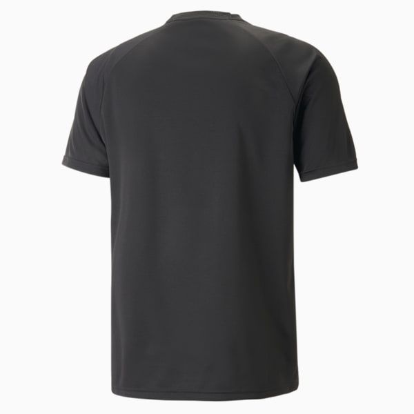 メンズ サッカー TEAMLIGA グラフィック Tシャツ, PUMA Black-Ultra Orange, extralarge-JPN