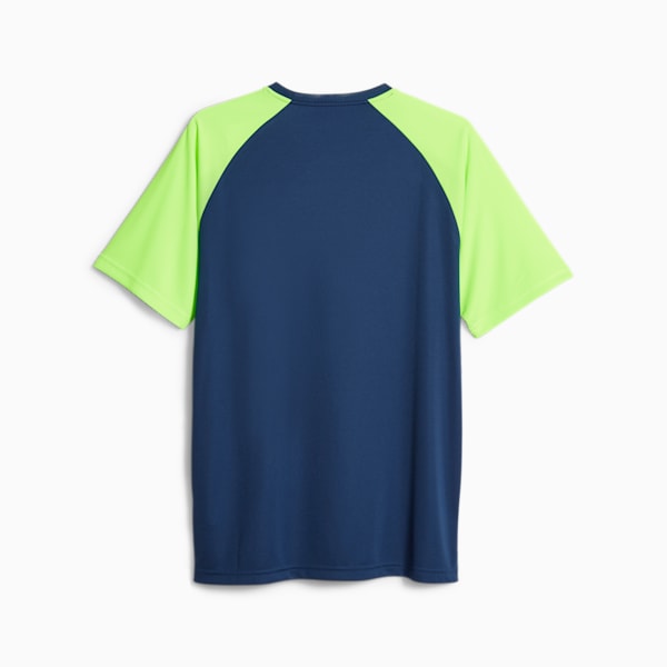 メンズ サッカー TEAMLIGA グラフィック Tシャツ, Persian Blue-Pro Green, extralarge-JPN