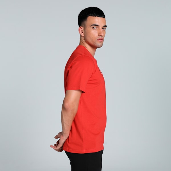 teamRISE Logo Cotton Men's Football Jersey, PUMA Red-PUMA White, extralarge-IND