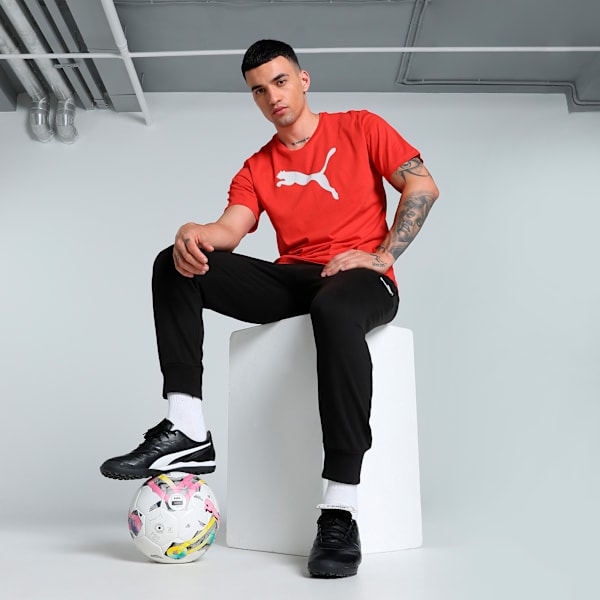 teamRISE Logo Cotton Men's Football Jersey, PUMA Red-PUMA White, extralarge-IND