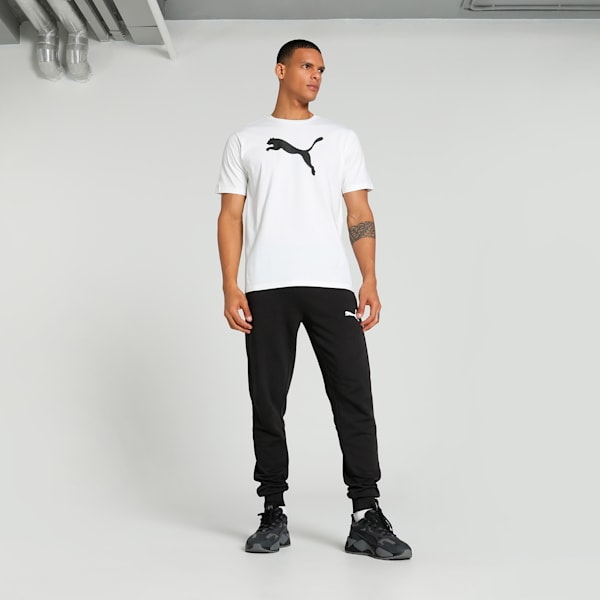 teamRISE Logo Cotton Men's Football Jersey, PUMA White-PUMA Black, extralarge-IND