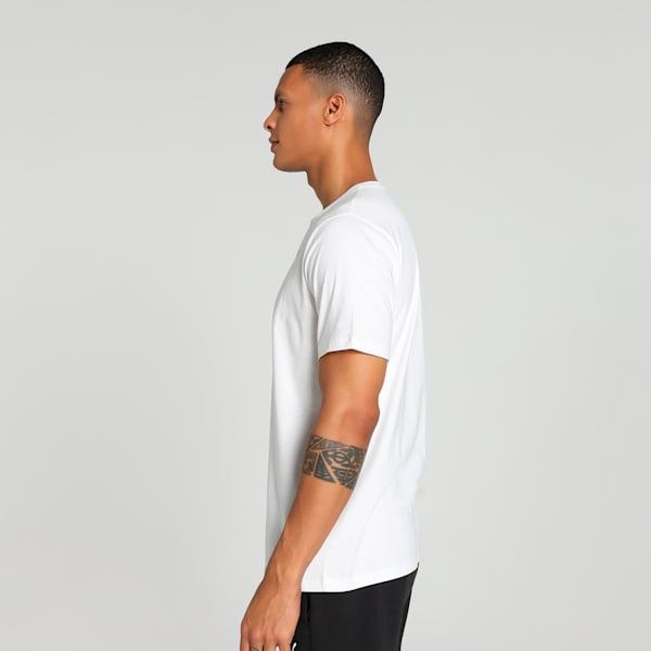 teamRISE Logo Cotton Men's Football Jersey, PUMA White-PUMA Black, extralarge-IND