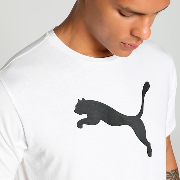 teamRISE Logo Cotton Men's Football Jersey, PUMA White-PUMA Black, extralarge-IND