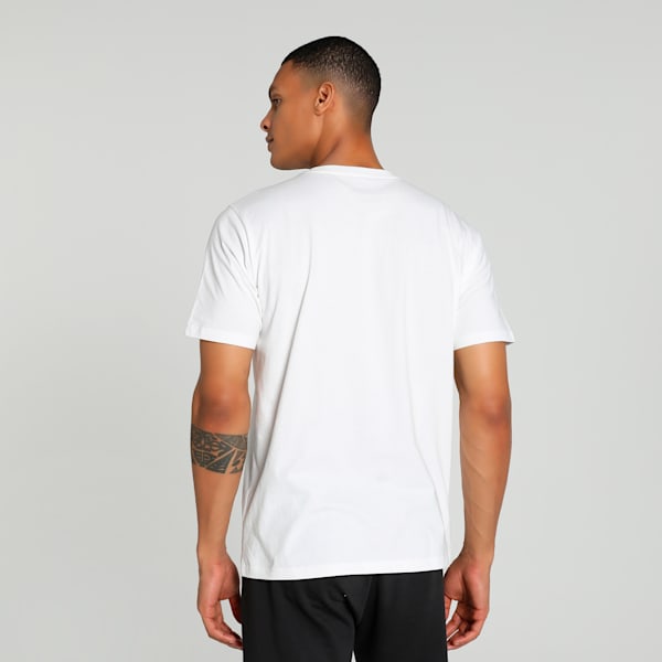 teamRISE Logo Cotton Men's Football Jersey, PUMA White-PUMA Black, extralarge-IND