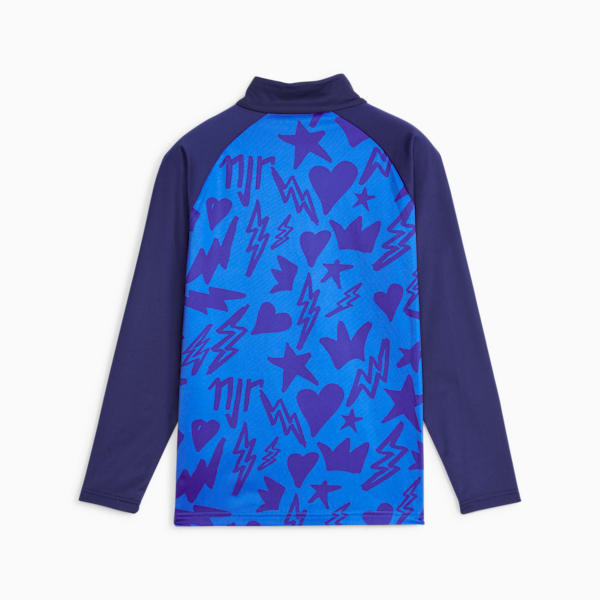 Chamarra de pista de futbol para adolescentes de Neymar Jr, Racing Blue-Persian Blue, extralarge