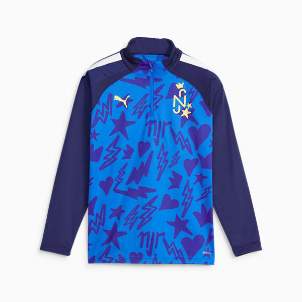 Chamarra de pista de futbol para adolescentes de Neymar Jr, Racing Blue-Persian Blue, extralarge