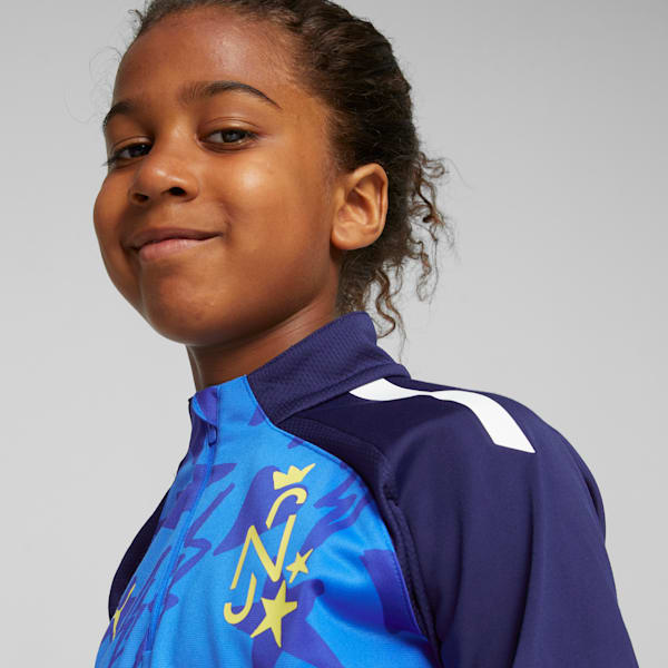Chamarra de pista de futbol para adolescentes de Neymar Jr, Racing Blue-Persian Blue, extralarge