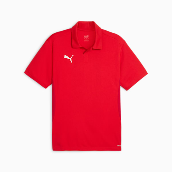teamGOAL Men's Football Polo, PUMA Red-PUMA White-Fast Red, extralarge-IND