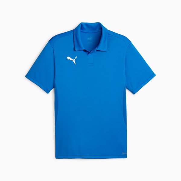 teamGOAL Men's Football Polo, Electric Blue Lemonade-PUMA White-PUMA Team Royal, extralarge-IND