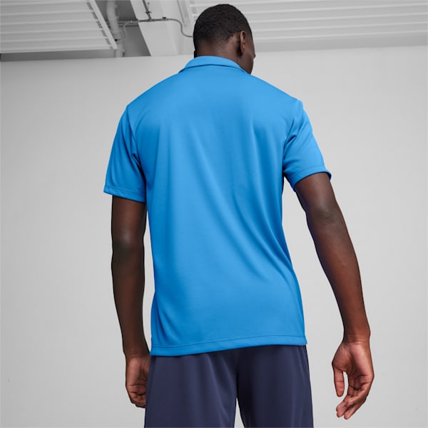 teamGOAL Men's Football Polo, Electric Blue Lemonade-PUMA White-PUMA Team Royal, extralarge-IND