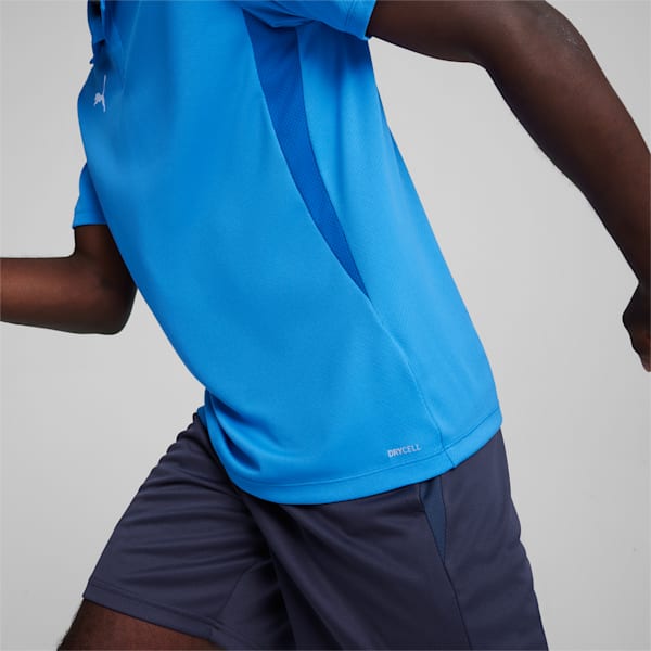 teamGOAL Men's Football Polo, Electric Blue Lemonade-PUMA White-PUMA Team Royal, extralarge-IND