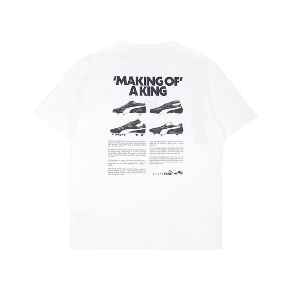 Art of Football 'Making of a King' Men's Tee, PUMA White-PUMA Black, extralarge-GBR