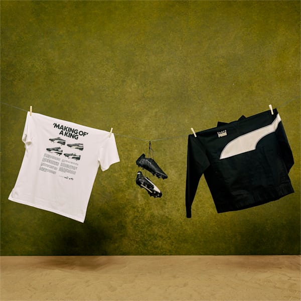 Art of Football 'Making of a King' Men's Tee, PUMA White-PUMA Black, extralarge-GBR