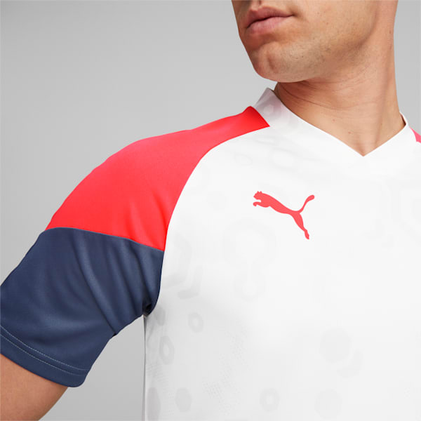 メンズ サッカー INDIVIDUALCUP シャツ, PUMA White-Fire Orchid, extralarge-JPN