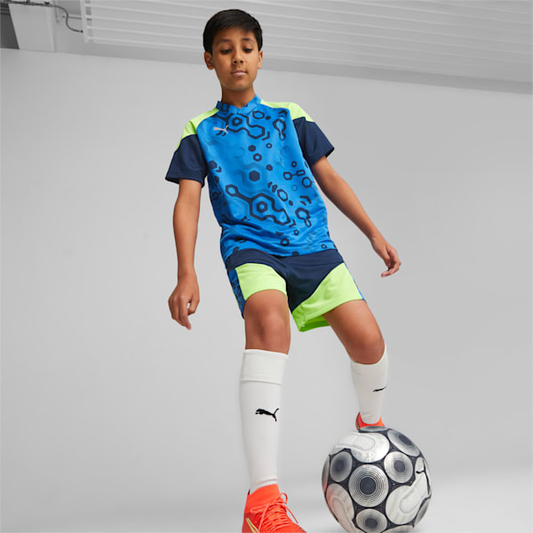 キッズ INDIVIDUALCUP シャツ 120cm-160cm, Persian Blue-Pro Green, extralarge-JPN