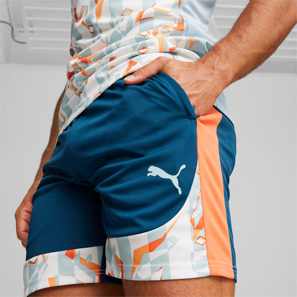 PUMA x NEYMAR JR Creativity Men's Soccer Shorts, Ocean Tropic-Hot Heat, extralarge
