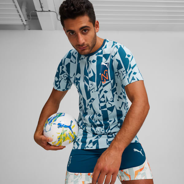 PUMA x NEYMAR JR Creativity Men's Football T-shirt, Ocean Tropic-Turquoise Surf, extralarge-IND