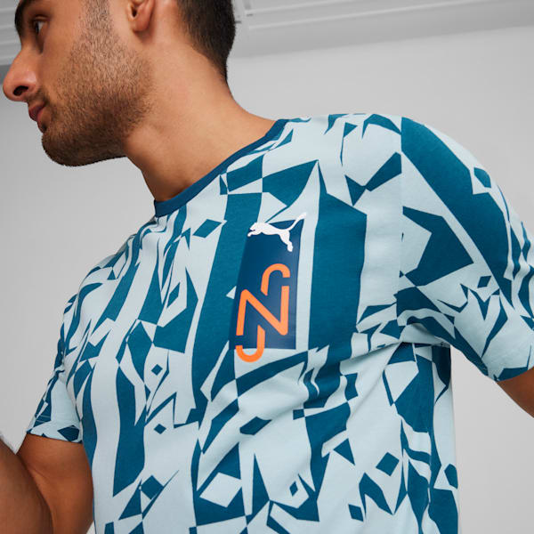 PUMA x NEYMAR JR Creativity Men's Football T-shirt, Ocean Tropic-Turquoise Surf, extralarge-IND