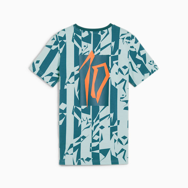 PUMA x NEYMAR JR Creativity Youth T-shirt, Ocean Tropic-Turquoise Surf, extralarge-IND