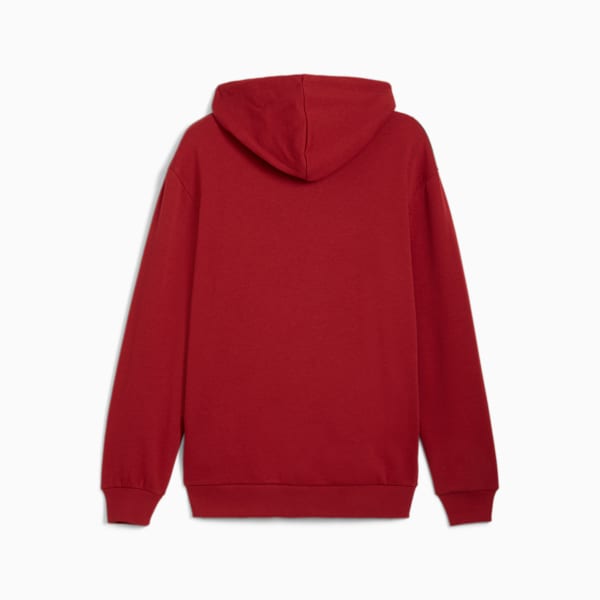 メンズ サッカー キング トップ フーディー, Intense Red-PUMA Black, extralarge-JPN