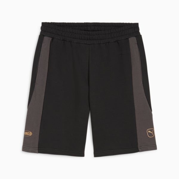 メンズ サッカー キング トップ スウェット ショーツ, PUMA Black-Shadow Gray, extralarge-JPN