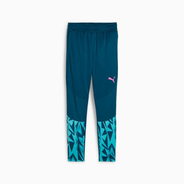 Pantalones de entrenamiento de fútbol para hombre individualFINAL, Ocean Tropic-Bright Aqua, extralarge