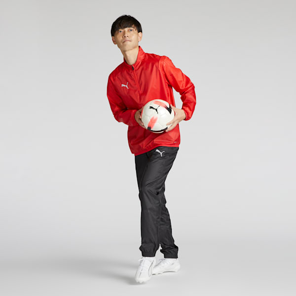 メンズ サッカー チームファイナル ピステ 長袖 ハーフジップ トップス, PUMA Red, extralarge-JPN