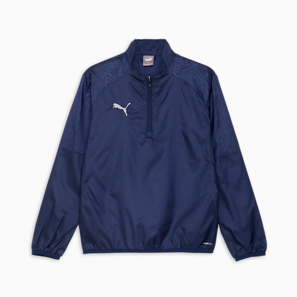 メンズ サッカー チームファイナル ピステ 長袖 ハーフジップ トップス, PUMA Navy, extralarge-JPN