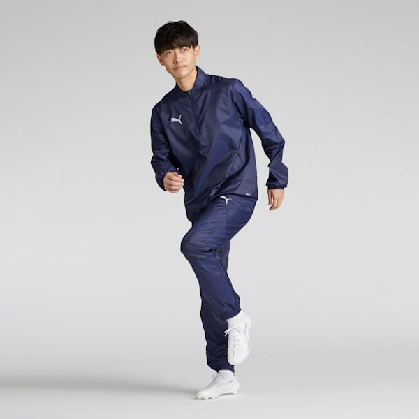 メンズ サッカー チームファイナル ピステ 長袖 ハーフジップ トップス, PUMA Navy, extralarge-JPN