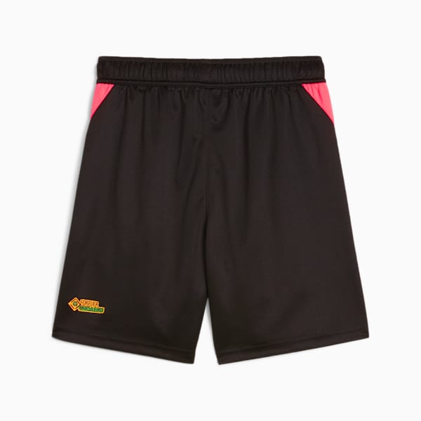 Shorts de fútbol para niños grandes PUMA x NEYMAR JR x COPA AMÉRICA, PUMA Black-Sunset Glow, extralarge