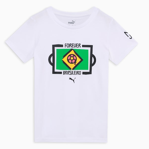 Neymar Jr Youth Football T-shirt, PUMA White, extralarge-IND