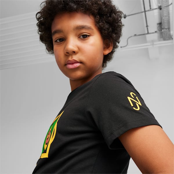 Camiseta de fútbol para niños grandes PUMA x NEYMAR JR x COPA AMÉRICA, PUMA Black, extralarge
