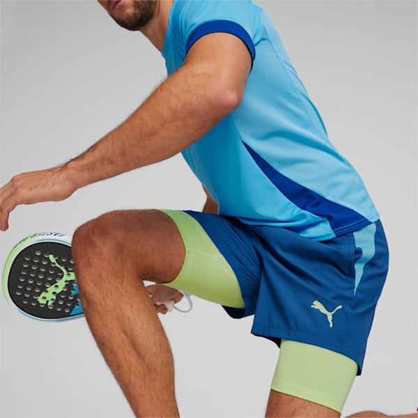 Individual teamGOAL Racquet Sports 2-in-1 Men's Shorts, Cobalt Glaze-Luminous Blue, extralarge