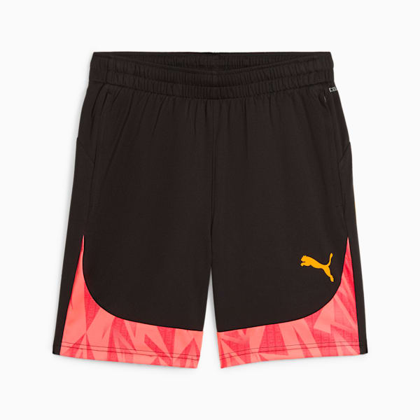 individualFINAL Men's Soccer Shorts, PUMA Black-Sun Stream, extralarge