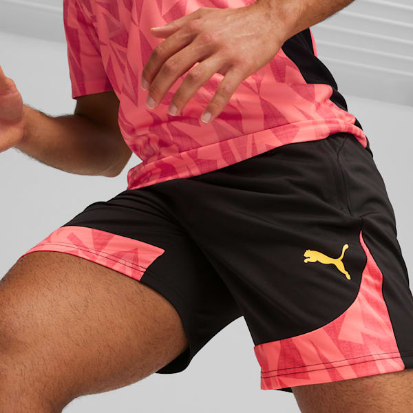 individualFINAL Men's Soccer Shorts, PUMA Black-Sun Stream, extralarge