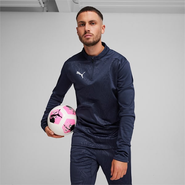 メンズ サッカー チームファイナル ハイブリッド トップス クルースウェット, PUMA Navy, extralarge-JPN