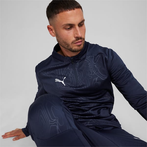 メンズ サッカー チームファイナル ハイブリッド トップス クルースウェット, PUMA Navy, extralarge-JPN