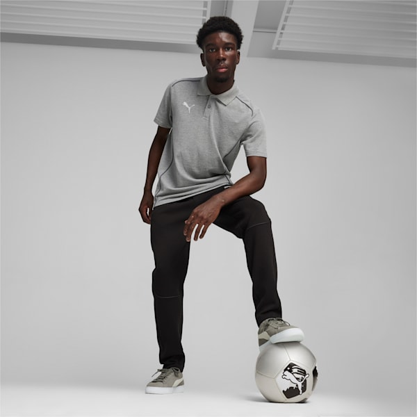 メンズ サッカー チームファイナル カジュアルズ ニットパンツ, PUMA Black-PUMA Silver, extralarge-JPN