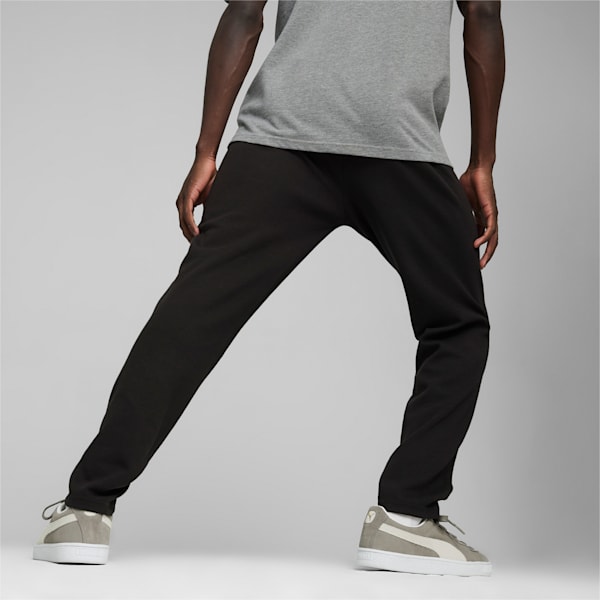 メンズ サッカー チームファイナル カジュアルズ ニットパンツ, PUMA Black-PUMA Silver, extralarge-JPN