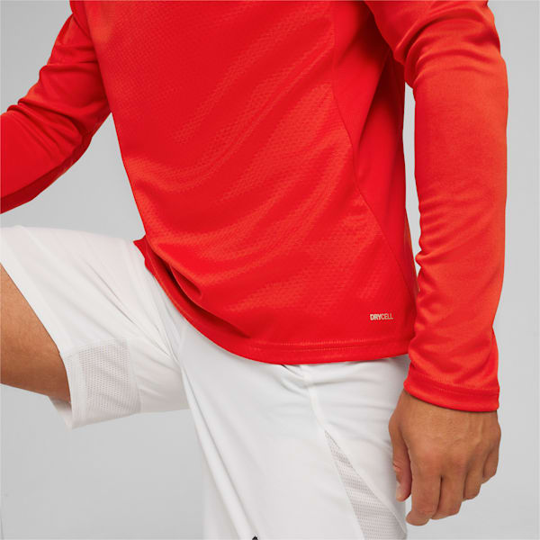メンズ サッカー チームファイナル トレーニング 1/4 ジップ トップス, PUMA Red, extralarge-JPN